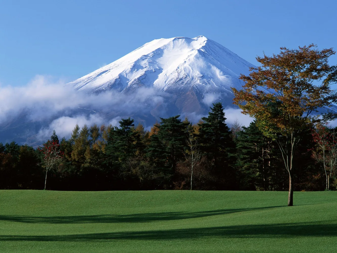 Blick auf Berg Fuji