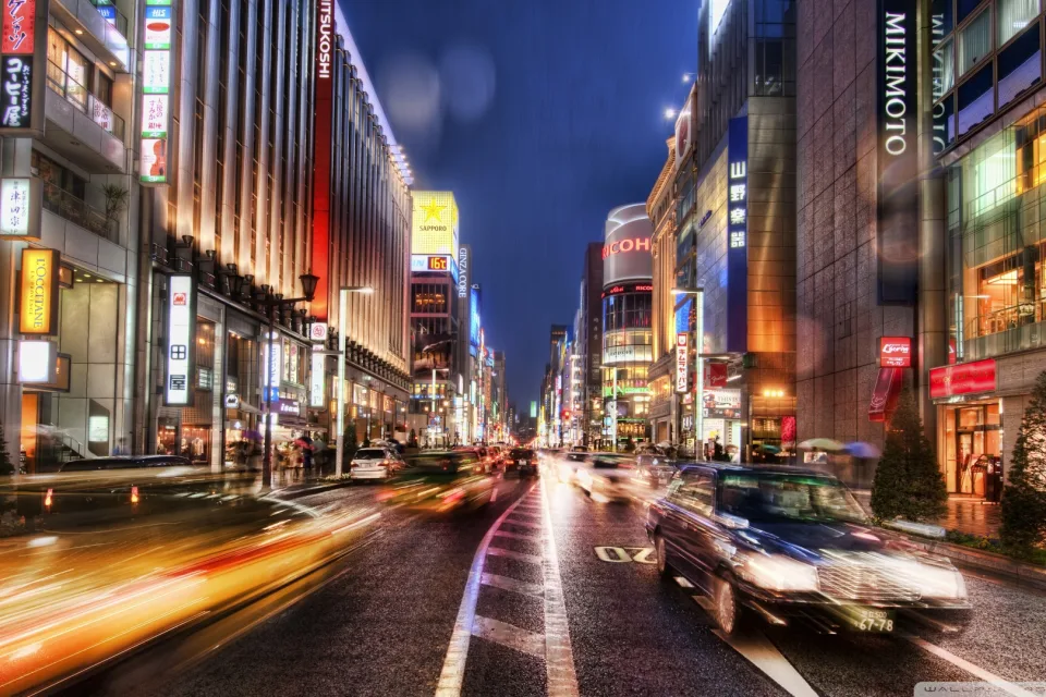 Landschaft und Sehenswürdigkeiten – Nächtliches in Tokio