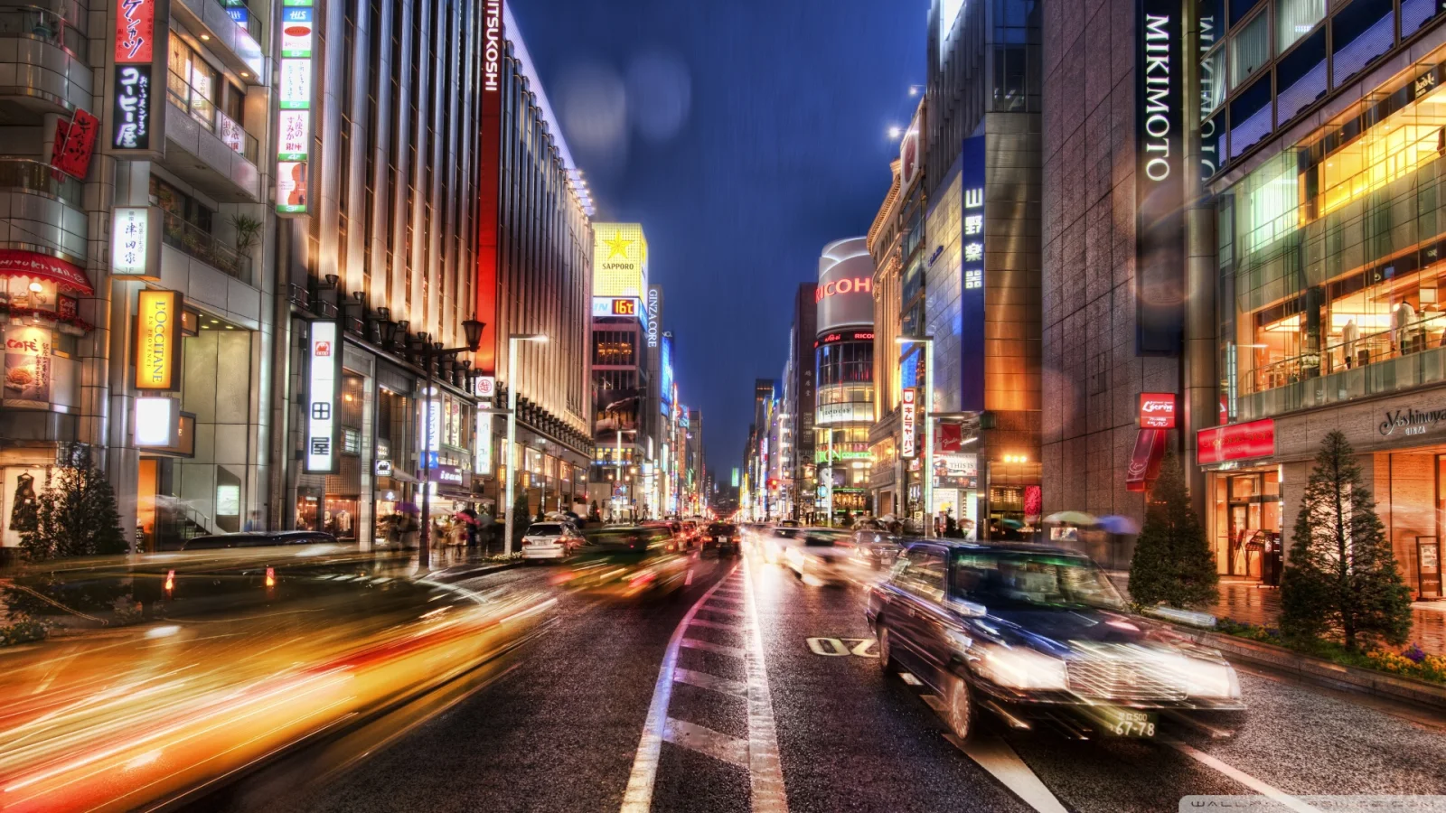 Landschaft und Sehenswürdigkeiten – Nächtliches in Tokio