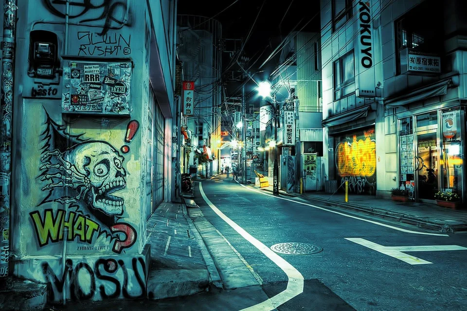 Tokio Stadt Zeichnungen