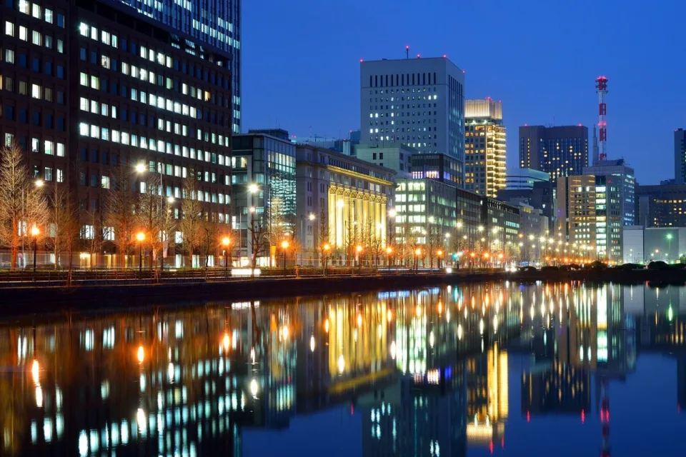Uferpromenade in Tokio