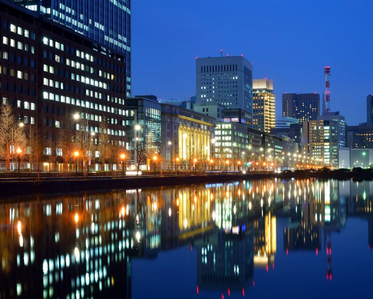 Uferpromenade in Tokio