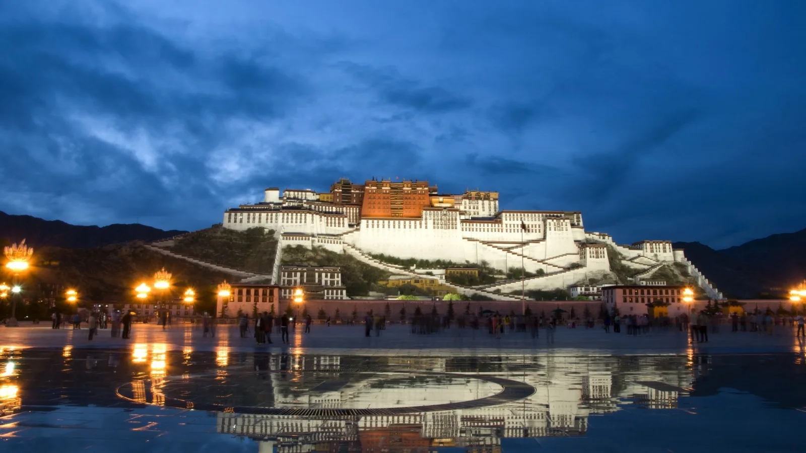 Festung auf dem Berg in China