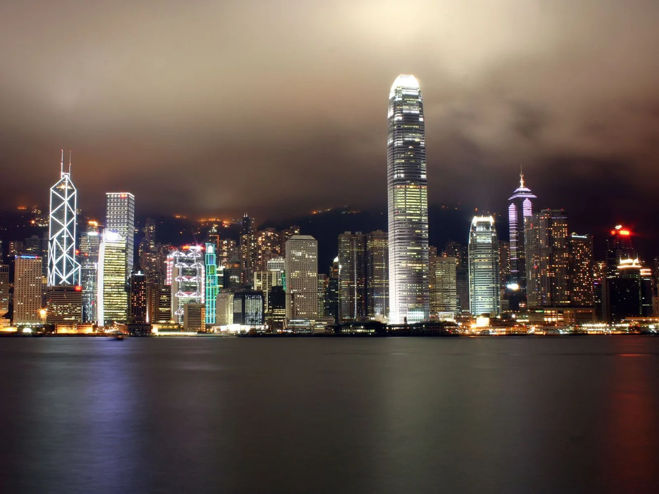 Hongkong bei Nacht