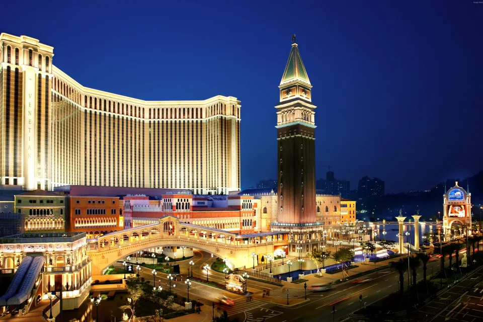 Hotel Venetian bei Nacht China