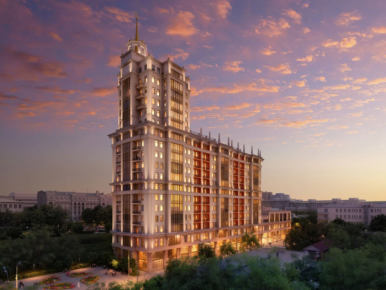 Beeindruckender Hotel in Moskau
