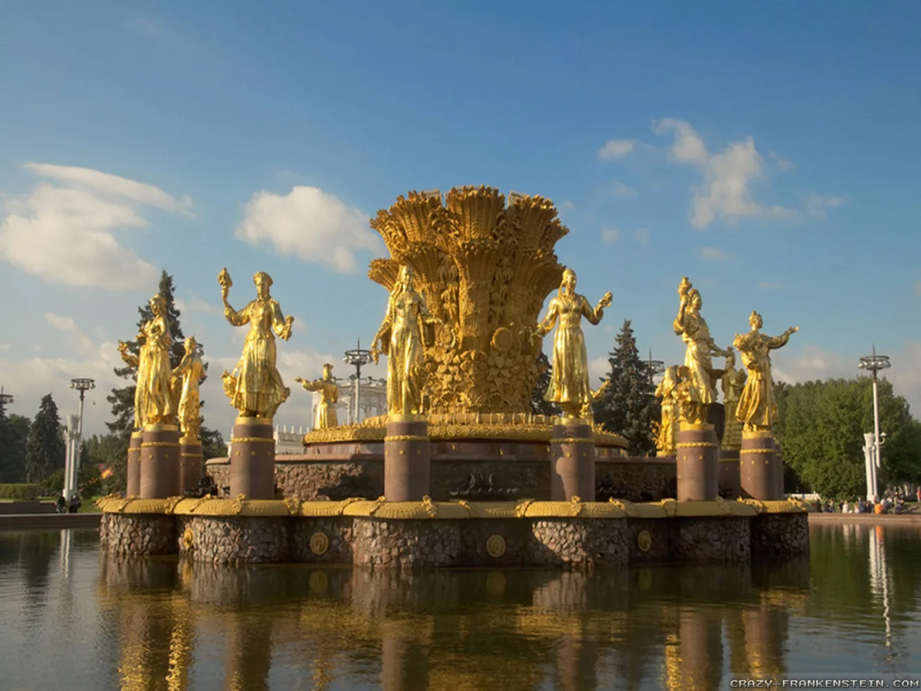 Goldener Brunnen in Moskau