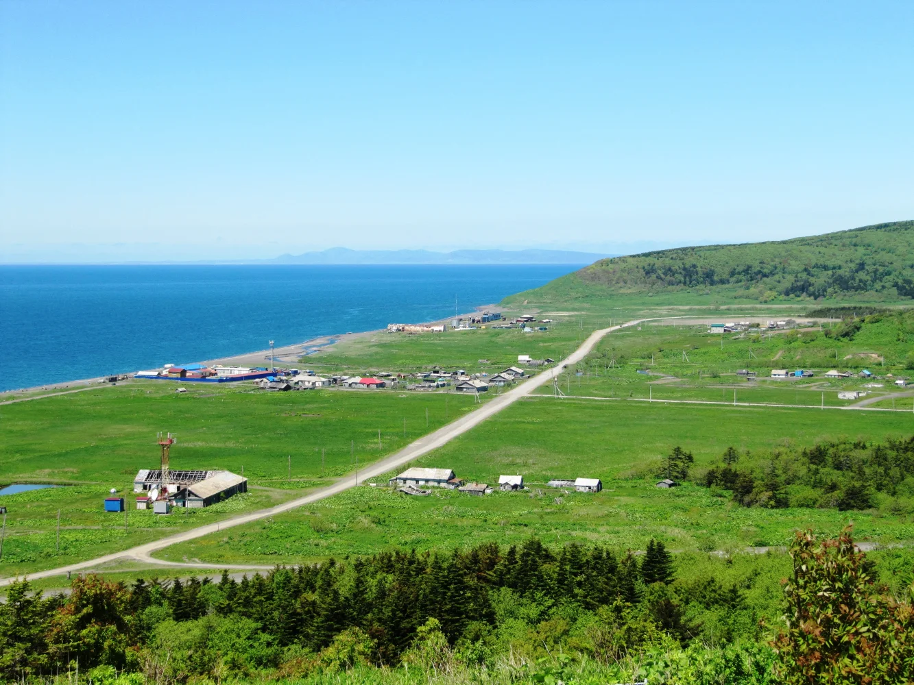 Landschaft und Sehenswürdigkeiten – Panorama, Sachalin. Russland