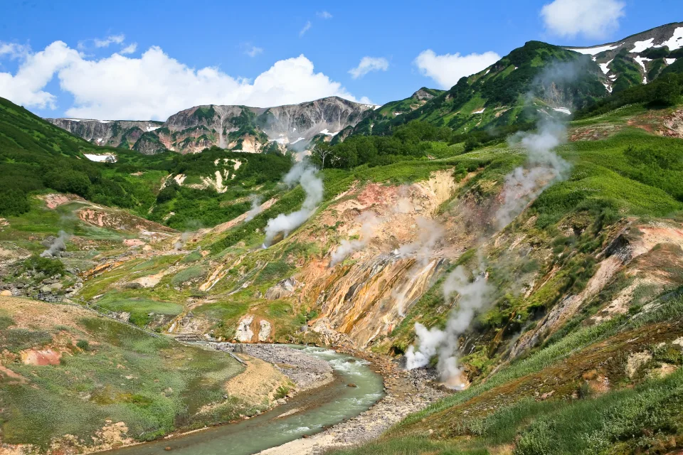 Landschaft und Sehenswürdigkeiten – Tal, Kamtschatka, Russland