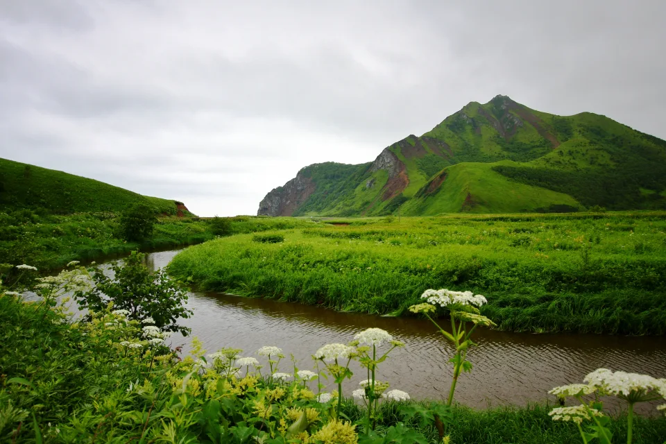 Malerische Natur Stadt Sachalin Russland