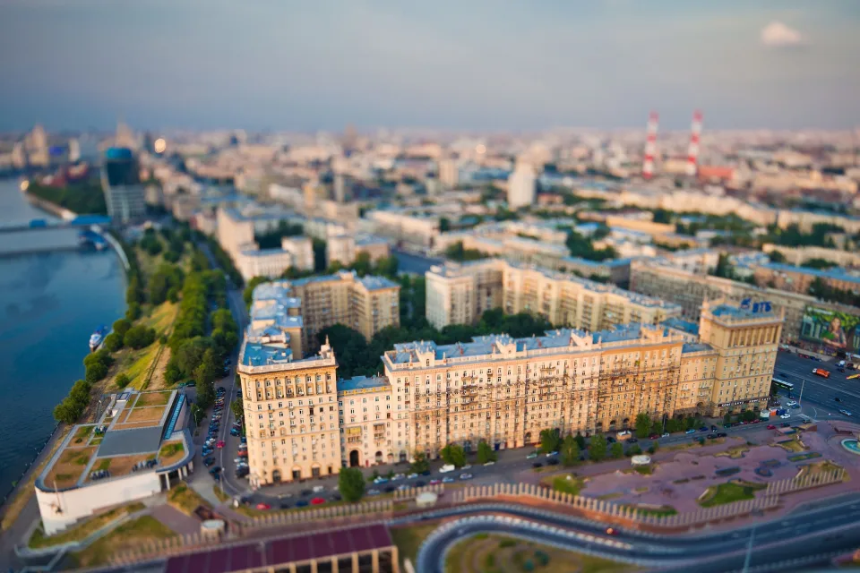 Moskauer Stadtgebäude