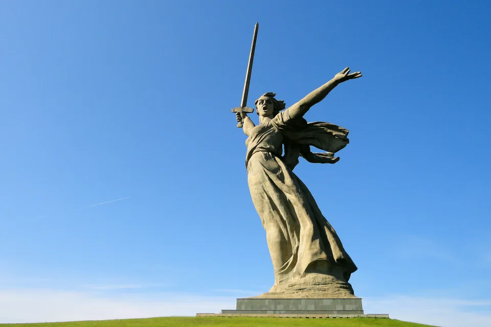 Mutterland Mutter auf Mamajew Hügel, Wolgograd. Russland