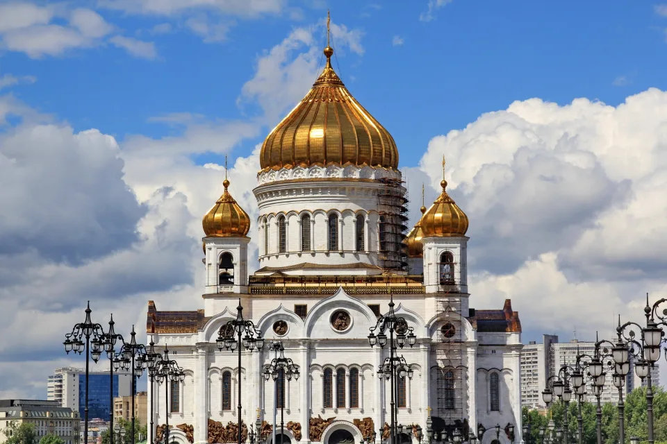 Schöner Christ Erlöser Kathedrale in Moskau, Russland