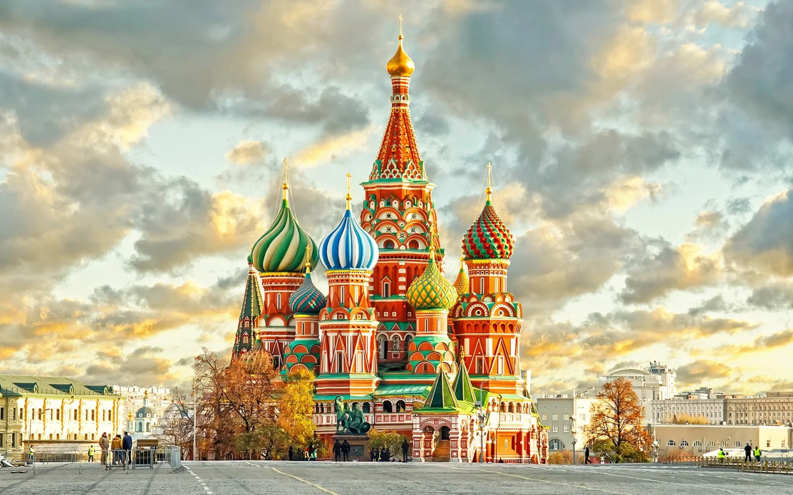 Tempel auf roten Platz in Moskau