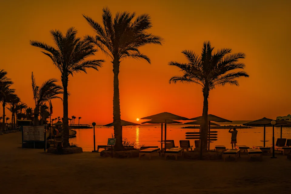 Sonnenuntergang Sonne über dem Meer