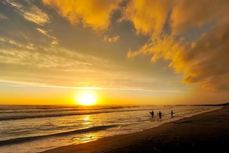 Sonnenuntergang über Meer