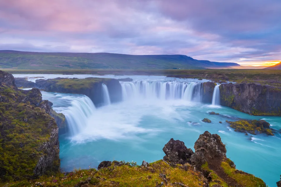 Großer Wasserfall Godafoss, Island