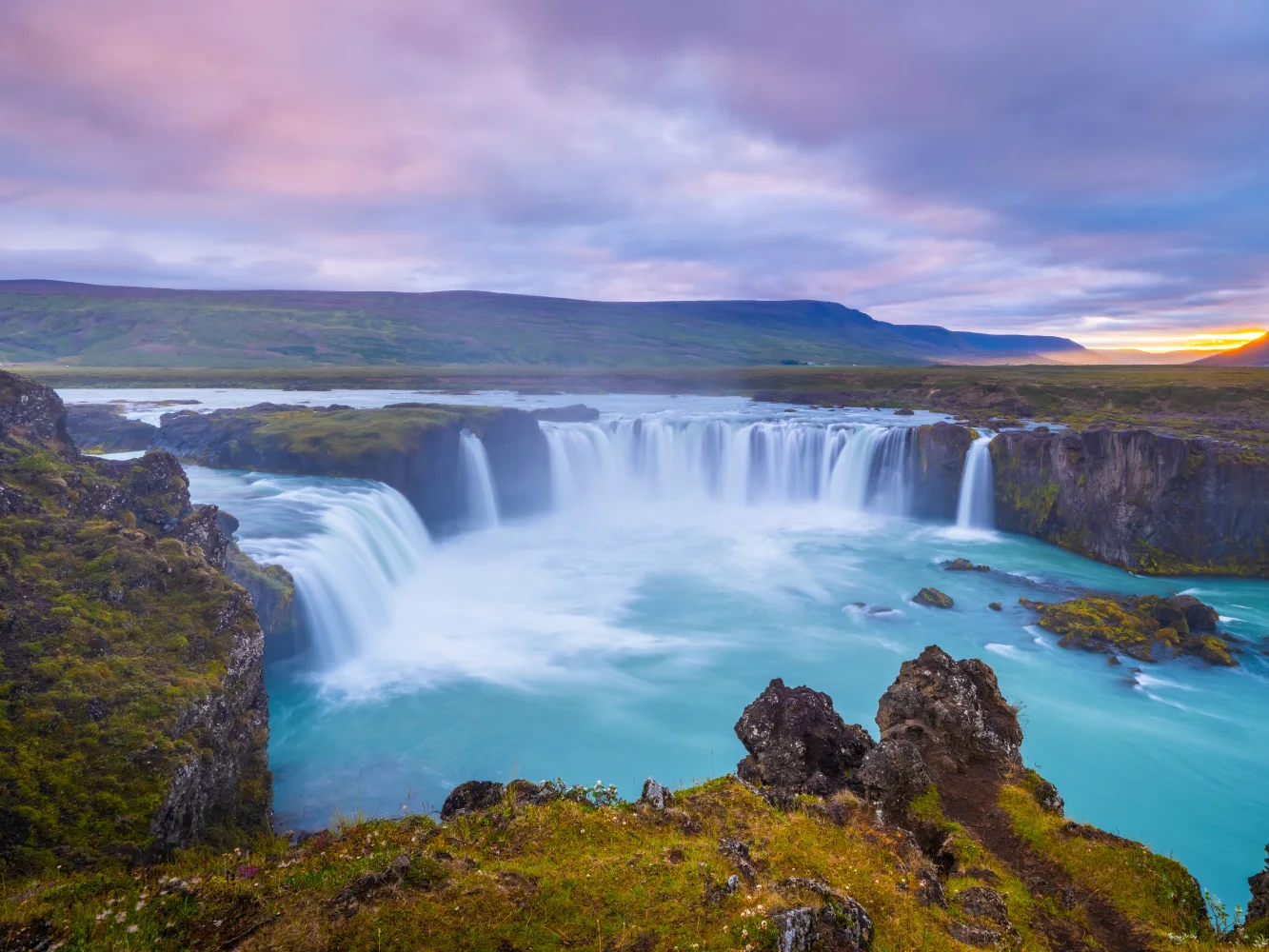 Großer Wasserfall Godafoss, Island