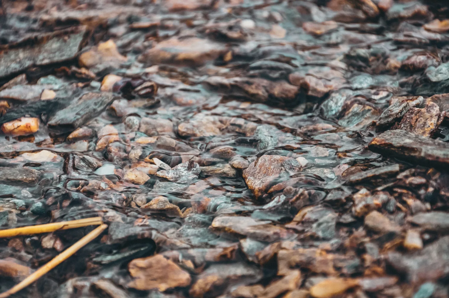 Fluss mit Felsen