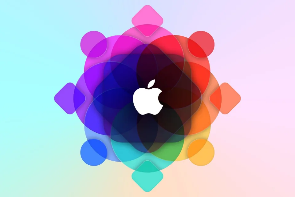 Apple Logo in allen Farben
