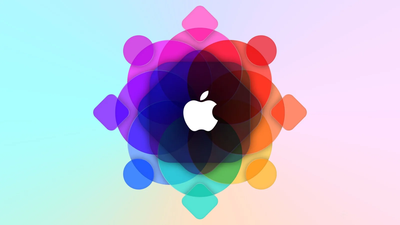 Apple Logo in allen Farben