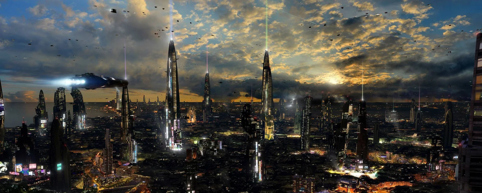 Skyline Der Stadt Unter Bewölktem Himmel Tagsüber