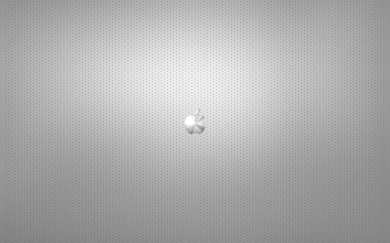 Weißes Apple Logo Auf Grauem Textil