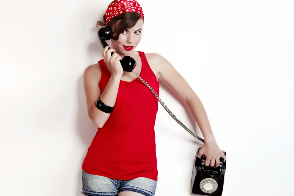 Frau im Retro Stil