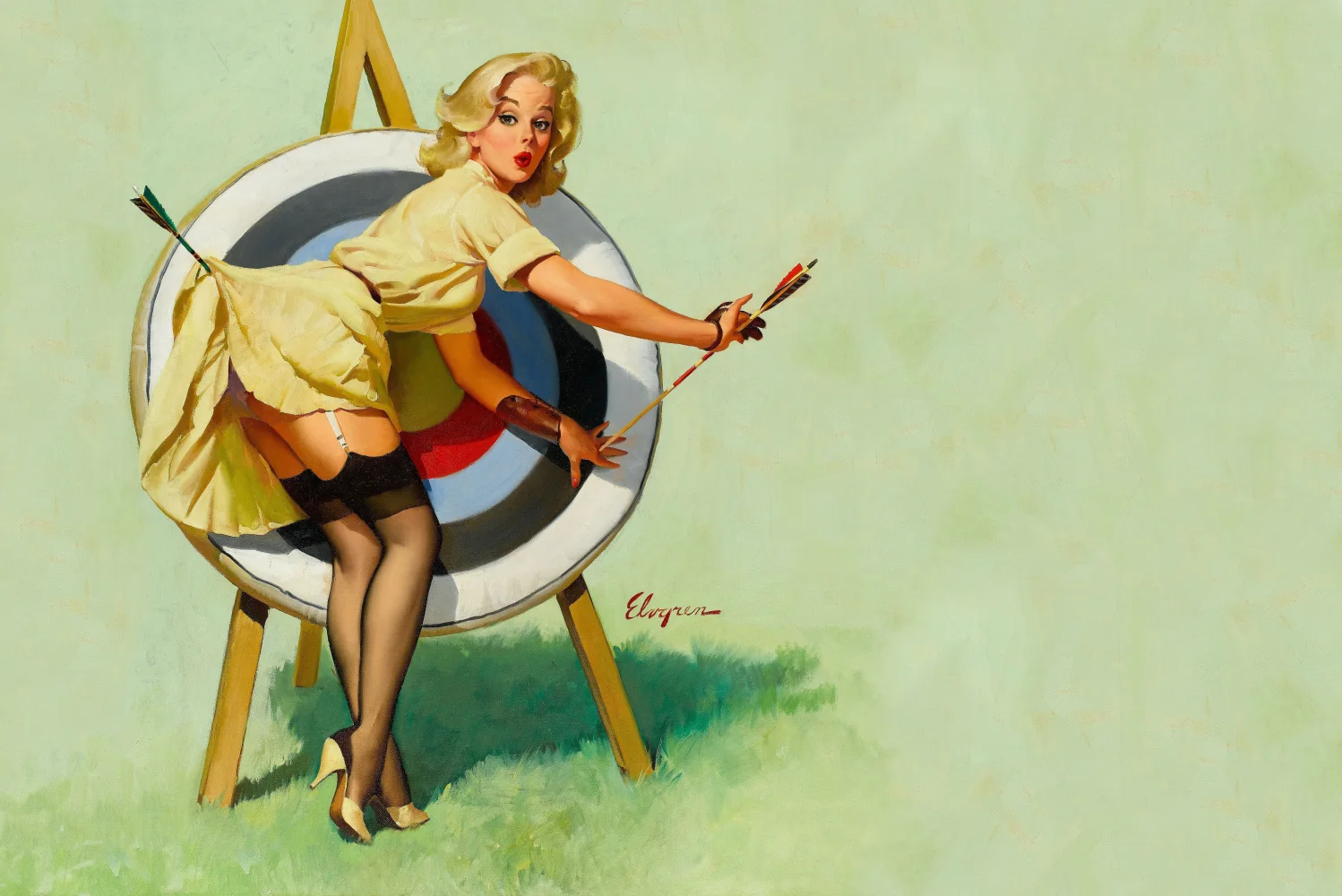 Zeichnung Retro Frauen