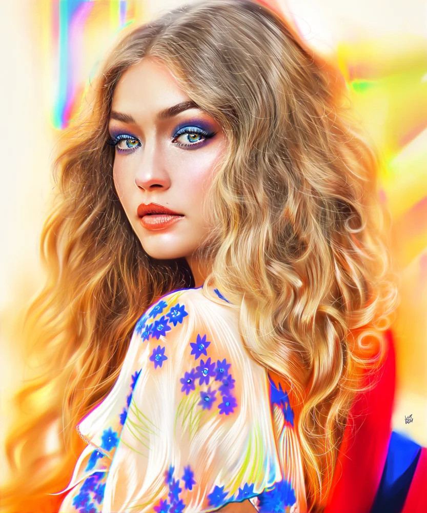 Gigi Hadid Artwork