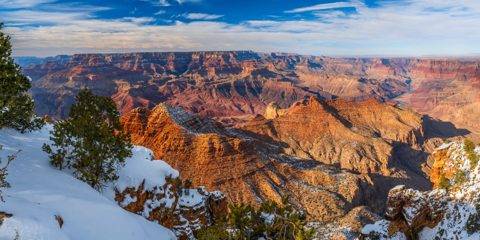 Blick auf Felsen Grand Canyon Park im Sonnenlicht