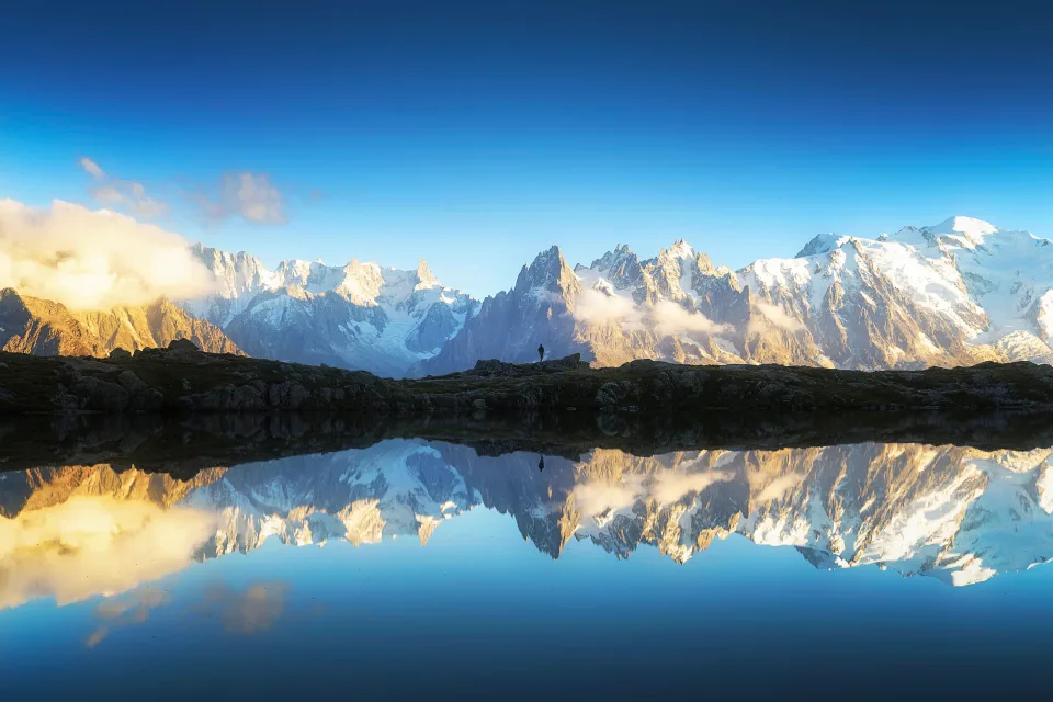 Mont Blanc massif Alps Berge