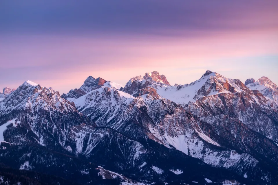 Snow Berge Farbverlauf Himmel