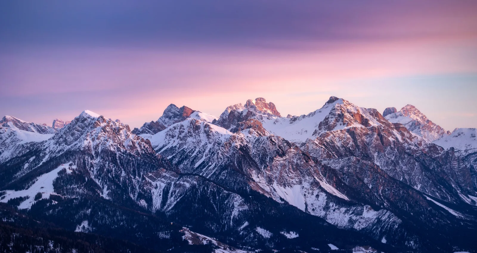Snow Berge Farbverlauf Himmel