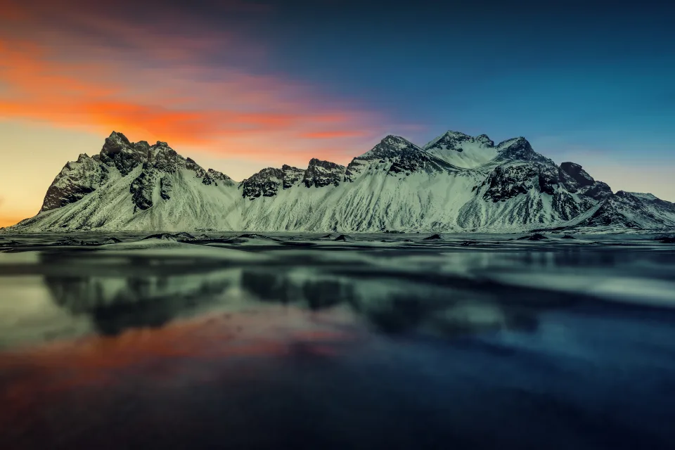Vestrahorn Snow Berge