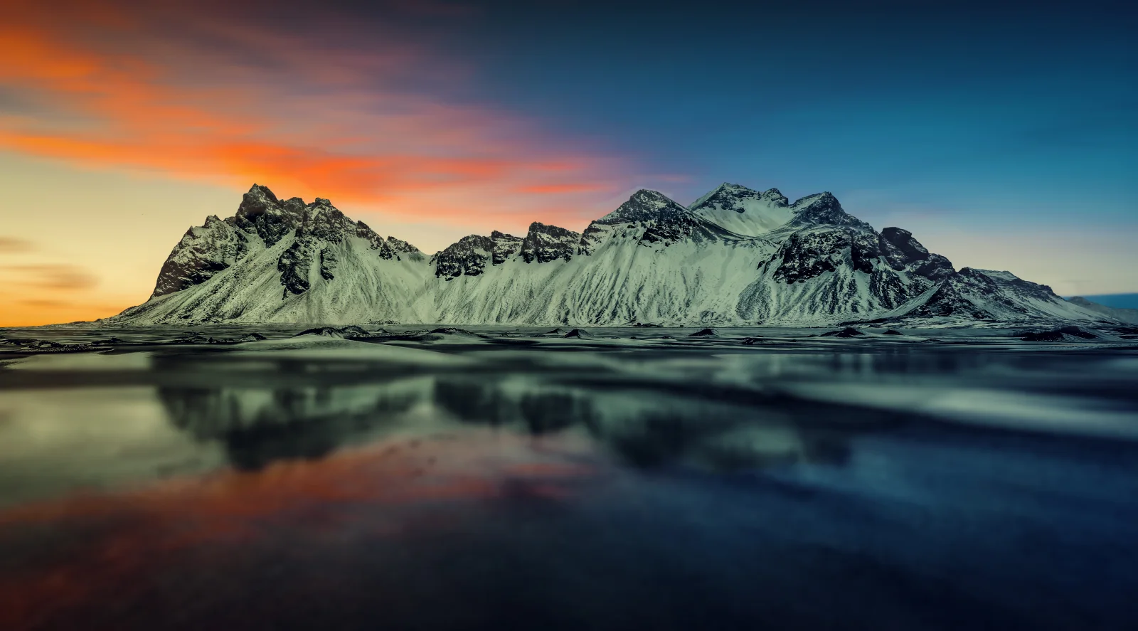 Vestrahorn Snow Berge
