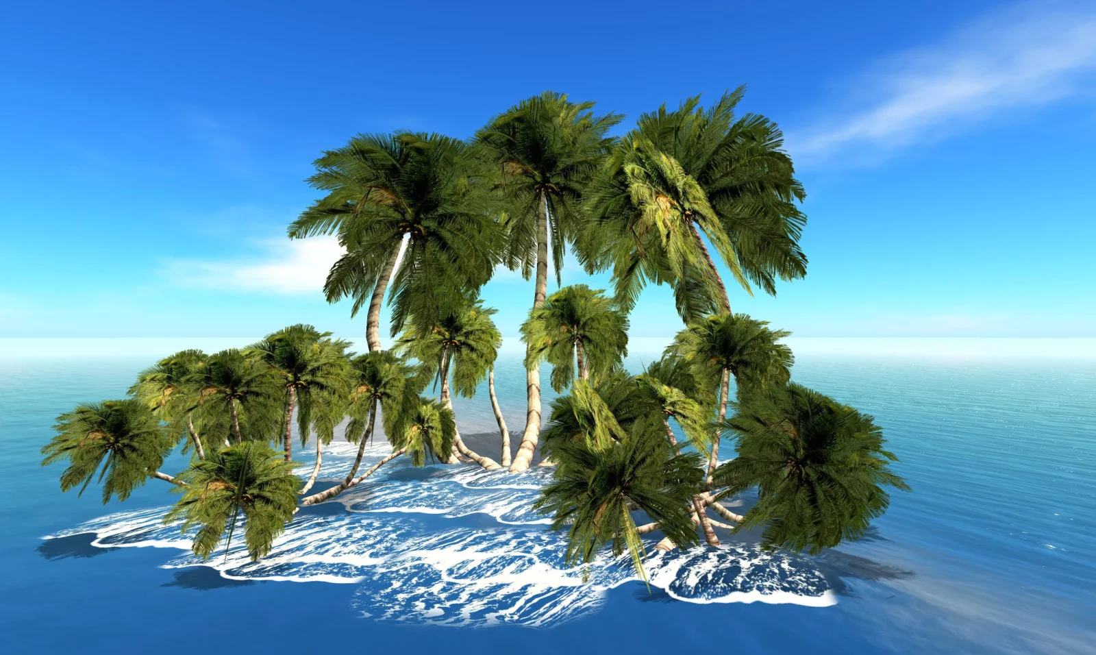Palmen auf der Insel