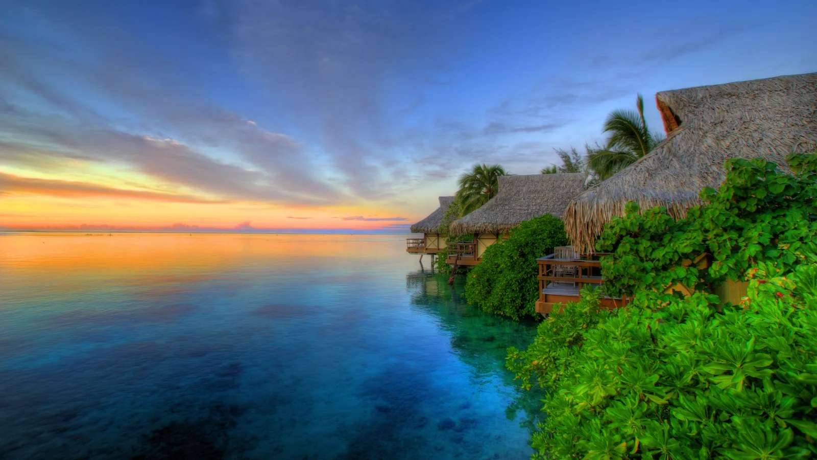 Sonnenuntergang auf der Insel
