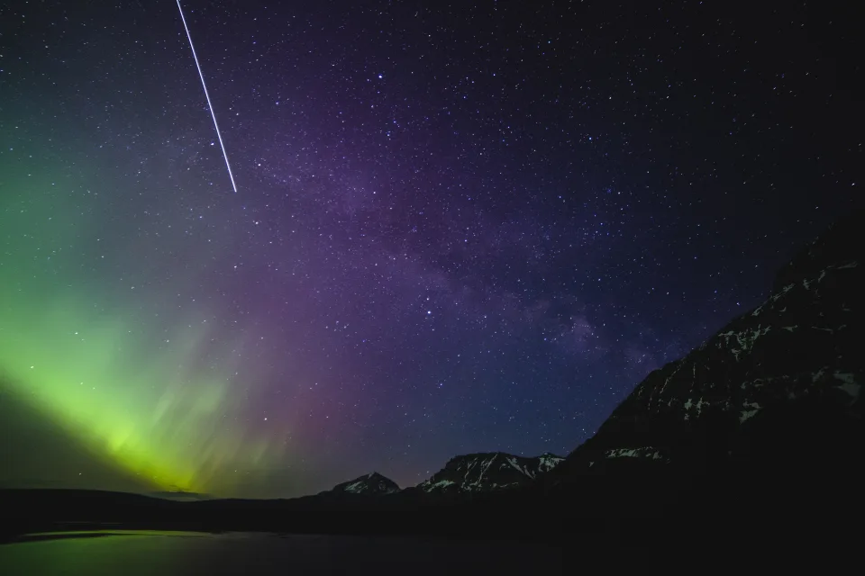Aurora Borealis Milky Way