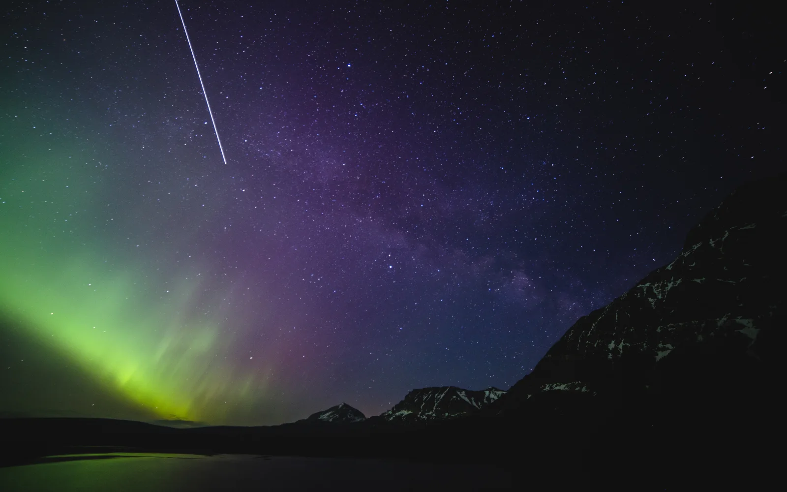 Aurora Borealis Milky Way