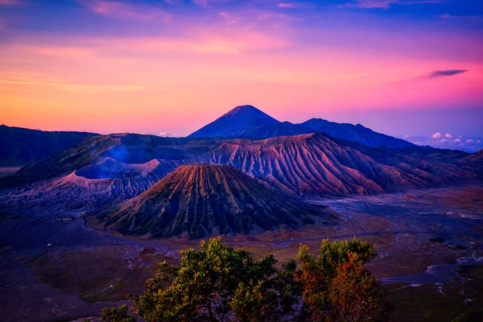 Blick auf Vulkan Bromo, Indonesien