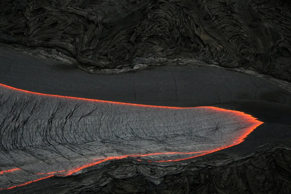 Fluss aus Lava