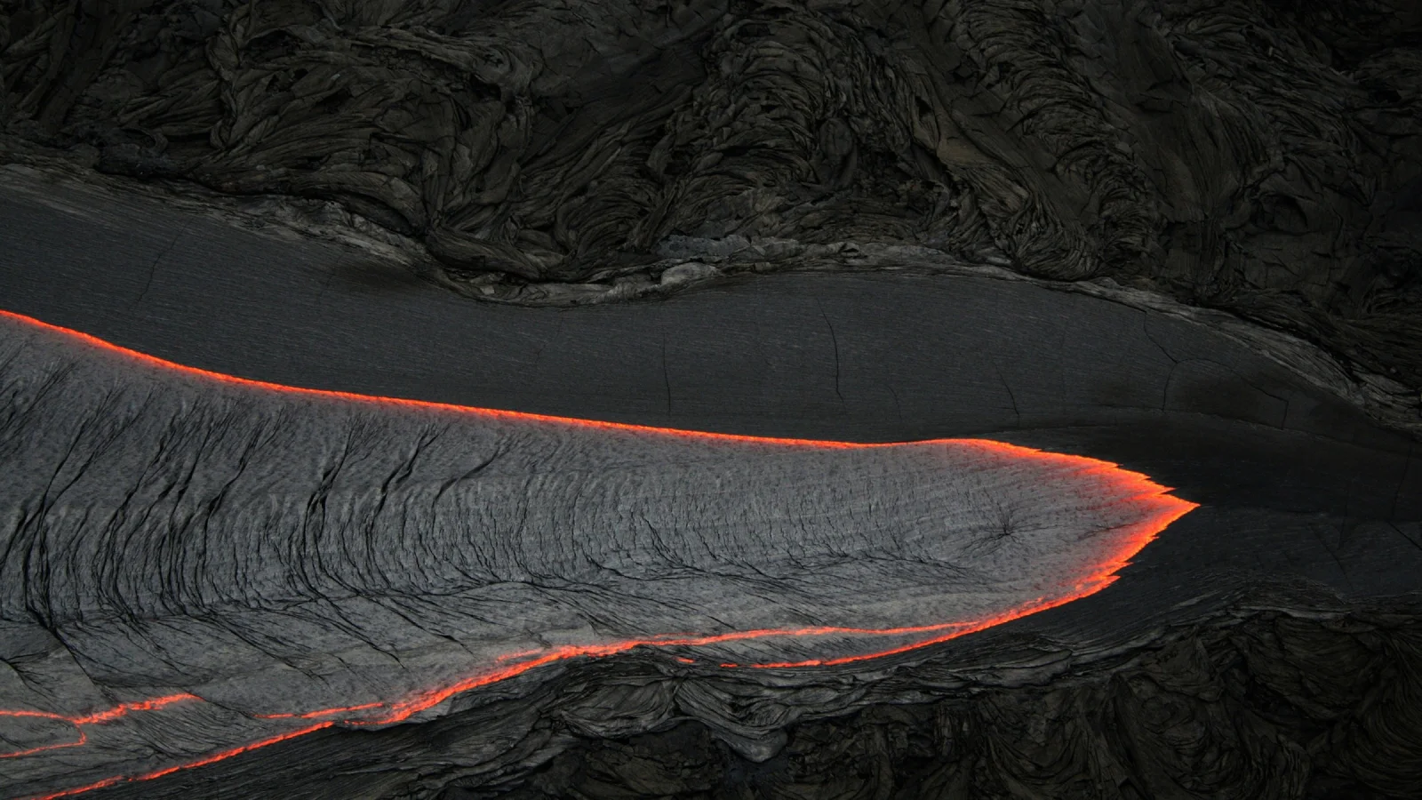 Fluss aus Lava