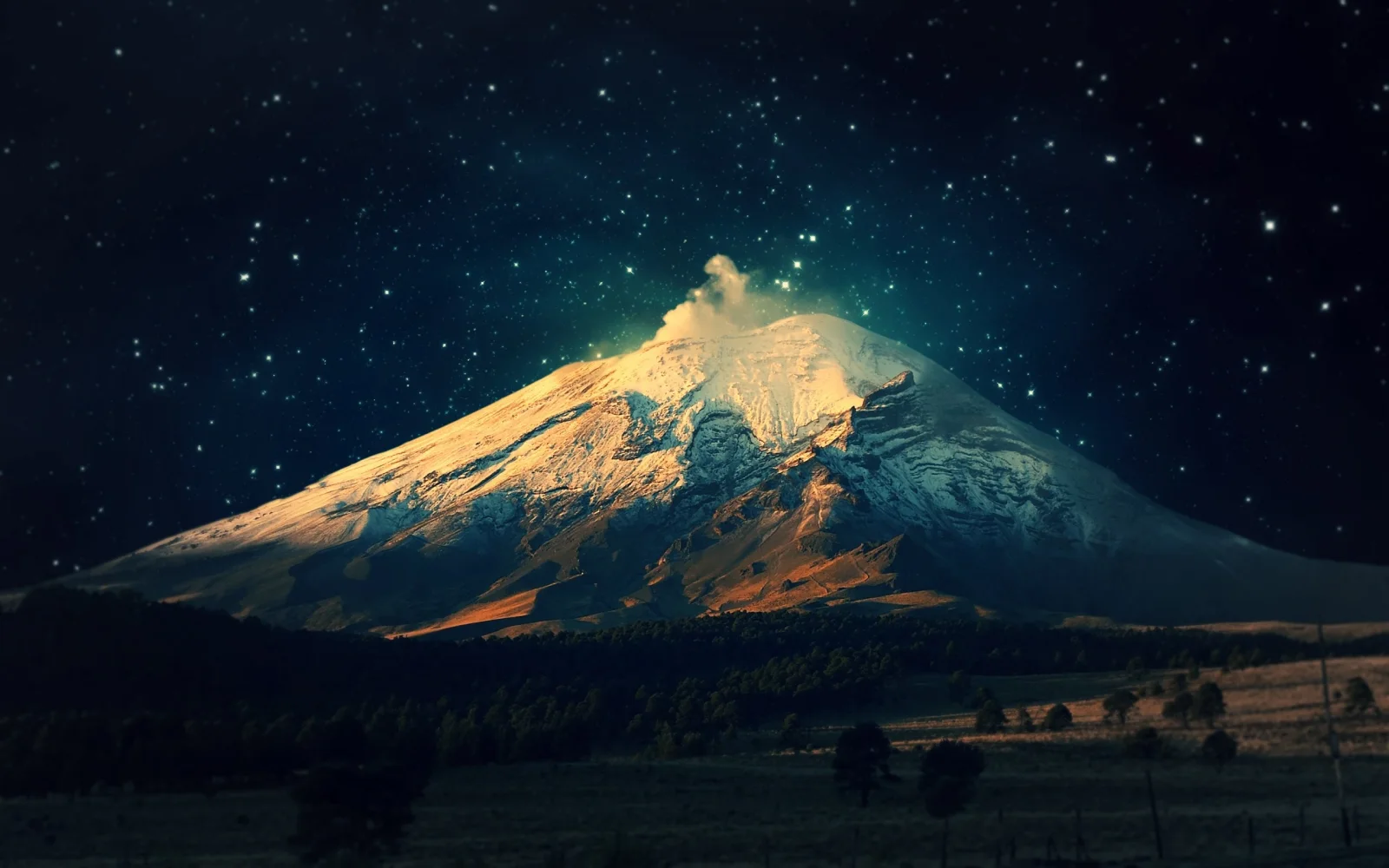 Vulkan – Verschneiter Fuji, Japan