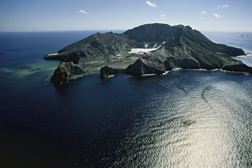Vulkanischer Insel White Island, neue Seeland