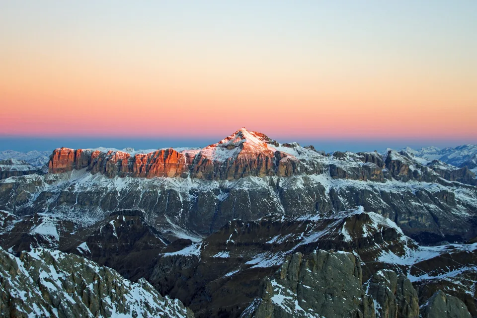 Glacier Berge Alpenglow