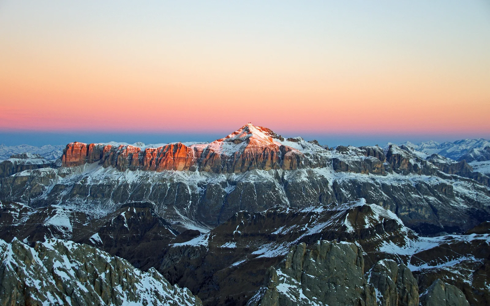 Glacier Berge Alpenglow