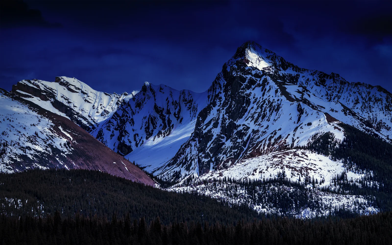 Glacier Berge Wald