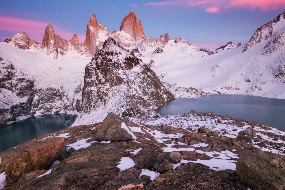 Glacier Berge Winter