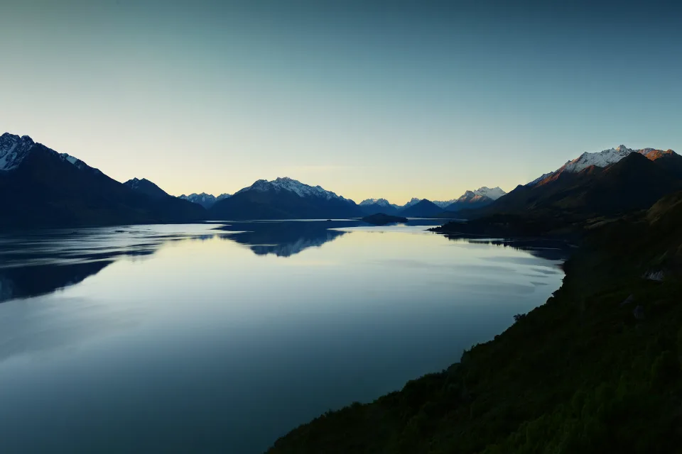 Lake Wakatipu Evening Himmel